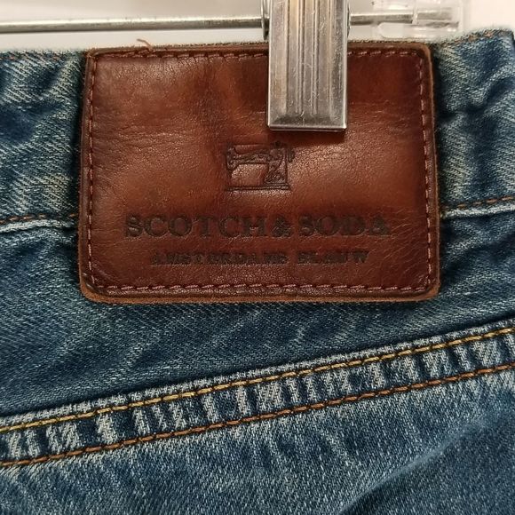 Scotch and Soda Ralston Washed Blue Denim Men's Jeans Full Button Closure 33 - Picture 7 of 16